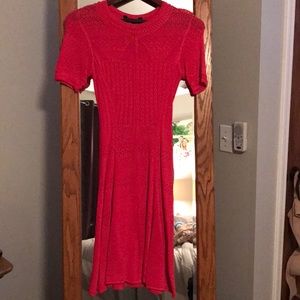 BCBG coral dress